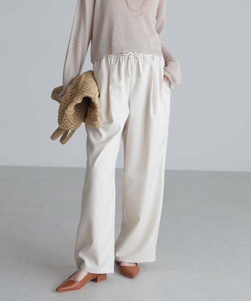 FREE'S MART（フリーズマート）の「◆ワイドストレートイージーパンツ（その他パンツ・レディース・ベージュ/ホワイト/ブラック・SMALL/MEDIUM）」の12枚目の写真