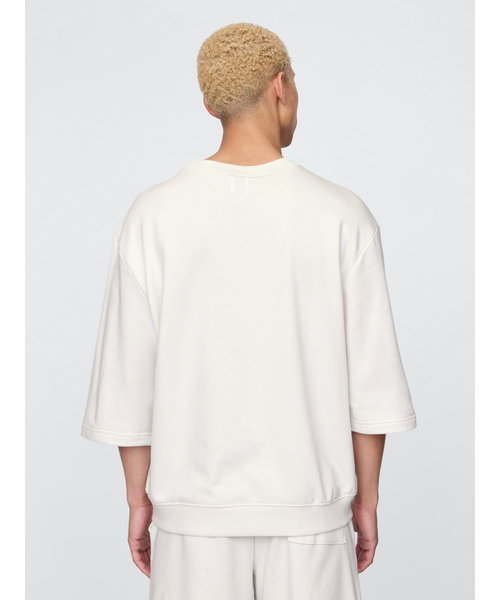 GAP クルーネックトレーナー ホワイト　M セール】GAP1969ロゴ オーバーサイズ クルーネック スウェット
