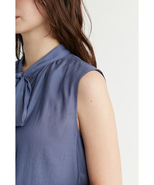 CELFORD（セルフォード）の「割繊シフォンボウタイブラウス（シャツ/ブラウス・レディース・インディゴブルー/ライトピンク/オフホワイト・FREE）」の11枚目の写真