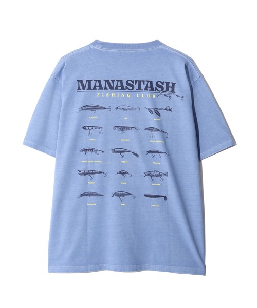 MANASTASH（マナスタッシュ）の「MANASTASH/マナスタッシュ　PUMICE TEE LURE/パミスTシャツルアー（Tシャツ/カットソー・メンズ・ホワイト/ブルー・S/M/L/XL）」の5枚目の写真