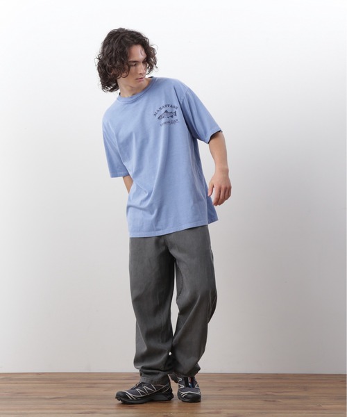 MANASTASH（マナスタッシュ）の「MANASTASH/マナスタッシュ　PUMICE TEE LURE/パミスTシャツルアー（Tシャツ/カットソー・メンズ・ホワイト/ブルー・S/M/L/XL）」の12枚目の写真
