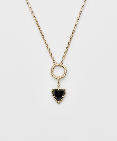 agete アガット　スピネルチャーム　ブラック K10スピネルチャーム（チャーム）｜agete（アガット）のファッション