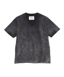 FUTURE ARCHIVE / V NECK TEE "FADE BLACK"