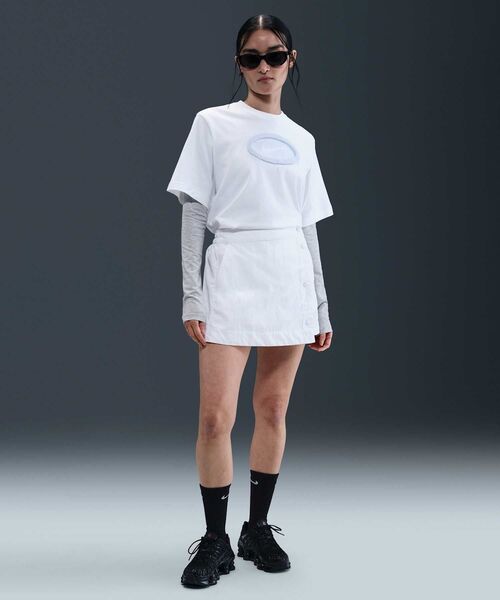 新品タグ付　NIKE ウィンドプルオーバー　ユニセックス　L 古着 80s NIKE 紺タグ ワンポイント 刺しゅう ハイネック バイ