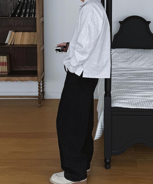 ASCLO（エジュクロ）の「ASCLO／コットン切り替えラインパンツ（その他パンツ・メンズ・ブラック/ライトグレー・MEDIUM/LARGE）」の9枚目の写真