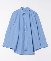 ストライプオーバーサイズ刺繍シャツ