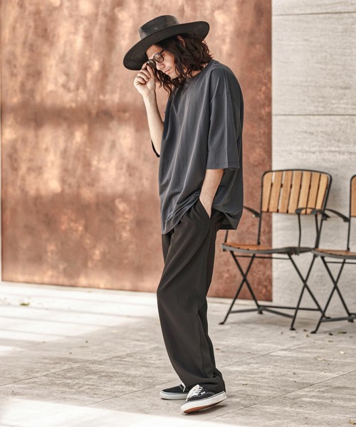 CAMBIO(カンビオ)の「mp13675-TRイージーストレートタックパンツ(その他パンツ・メンズ・ブラック/オリーブ/ベージュ・XL/L/M)」の12枚目の写真
