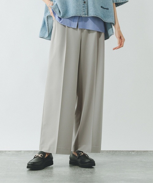 もも GLOBAL WORK｜ウツクシルエットDRYワイドパンツ/289061