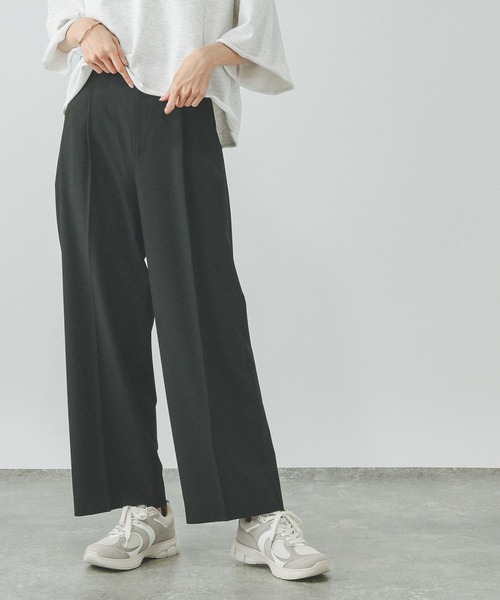 GLOBAL WORK（グローバルワーク）の「ウツクシルエットDRYワイドパンツ/289061（その他パンツ・レディース・アイボリー/ブラック/ライトグレー/ネイビー/ベージュ/グレー系その他5・X-SMALL/SMALL/MEDIUM/LARGE/X-LARGE/XX-LARGE）」の19枚目の写真