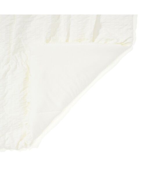 Francfranc（フランフラン）の「ふわろ 夏でもさらっともちもち 肌掛けふとん ギャザー シングル ホワイト（寝具・レディース・ホワイト・FREE）」の5枚目の写真