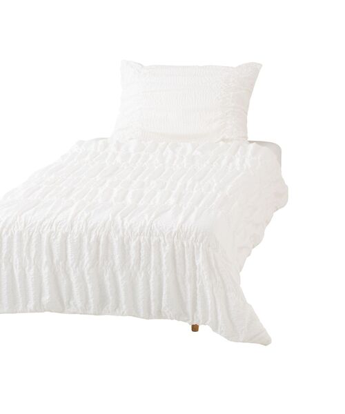 Francfranc（フランフラン）の「ふわろ 夏でもさらっともちもち 肌掛けふとん ギャザー シングル ホワイト（寝具・レディース・ホワイト・FREE）」の6枚目の写真