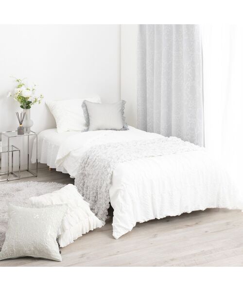 Francfranc（フランフラン）の「ふわろ 夏でもさらっともちもち 肌掛けふとん ギャザー シングル ホワイト（寝具・レディース・ホワイト・FREE）」の8枚目の写真