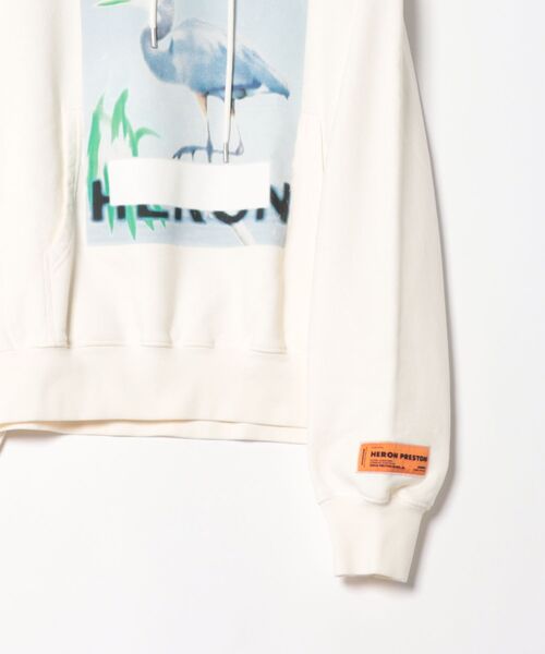 HERON PRESTON（ヘロンプレストン）の「HERON PRESTON/ヘロンプレストン/CENSORED HERON HOODIE（パーカー・メンズ・ホワイト・L/M）」の3枚目の写真