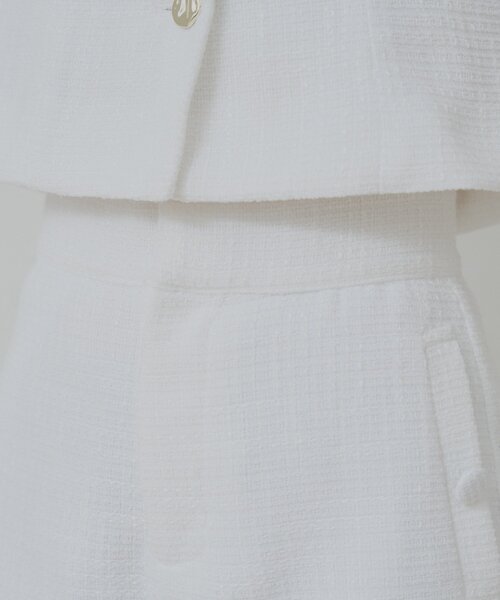 Chico（チコ）の「【セットアップ対応】ツイードショートパンツ（その他パンツ・レディース・ホワイト系その他/ホワイト/ブラック・FREE）」の4枚目の写真