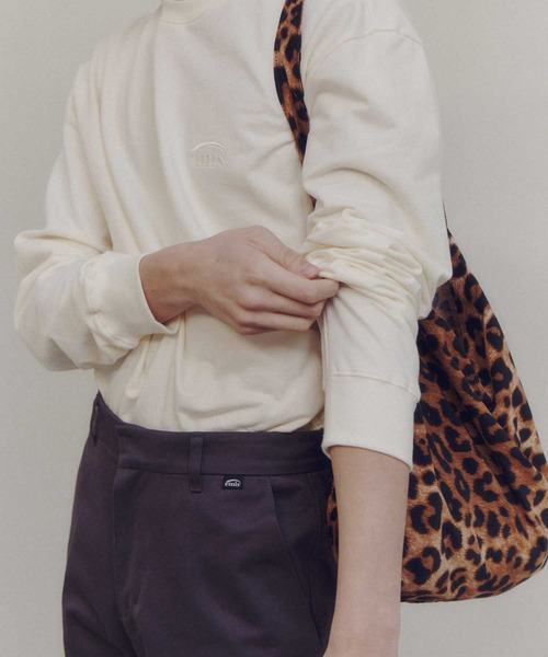 EMIS(イミス)の「NEW LEOPARD CORDUROY ECO BAG(エコバッグ/サブバッグ・レディース・グレー/ベージュ・FREE)」の2枚目の写真