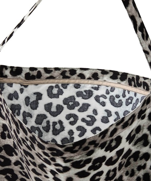 EMIS(イミス)の「NEW LEOPARD CORDUROY ECO BAG(エコバッグ/サブバッグ・レディース・グレー/ベージュ・FREE)」の6枚目の写真