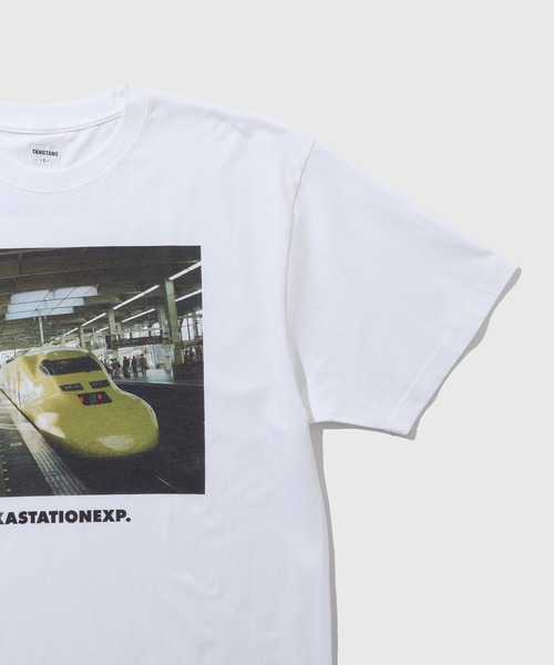 ADAM ET ROPE'(アダムエロペ)の「【TANGTANG/タンタン】GASATANG MEKASTATIONEXP.(Tシャツ/カットソー・メンズ・ホワイト・L/M/S)」の5枚目の写真