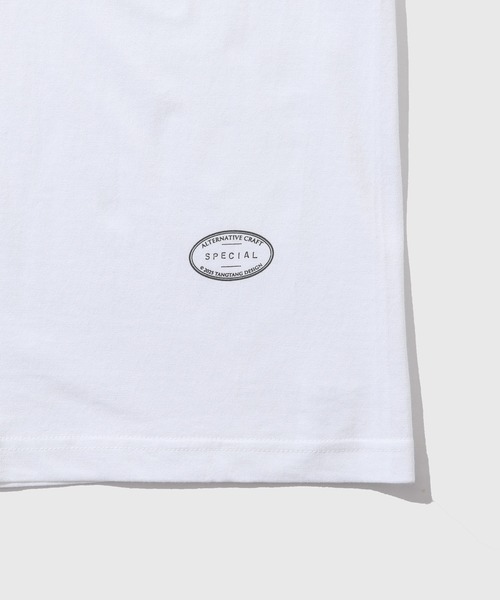 ADAM ET ROPE'(アダムエロペ)の「【TANGTANG/タンタン】GASATANG MEKASTATIONEXP.(Tシャツ/カットソー・メンズ・ホワイト・L/M/S)」の12枚目の写真