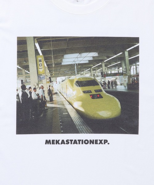 ADAM ET ROPE'(アダムエロペ)の「【TANGTANG/タンタン】GASATANG MEKASTATIONEXP.(Tシャツ/カットソー・メンズ・ホワイト・L/M/S)」の11枚目の写真