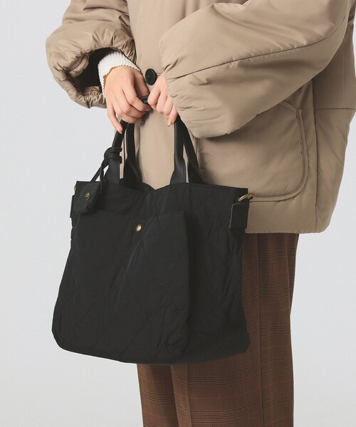 toleur(トーラ)の「【別注】toleur / ナイロン キルト バッグ(ショルダーバッグ・レディース・ナチュラル/ブラック・ONE SIZE)」の17枚目の写真