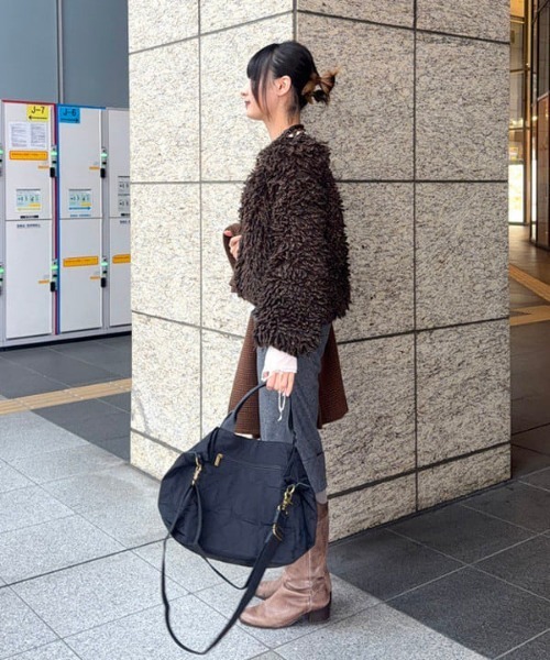 toleur(トーラ)の「【別注】toleur / ナイロン キルト バッグ(ショルダーバッグ・レディース・ナチュラル/ブラック・ONE SIZE)」の19枚目の写真