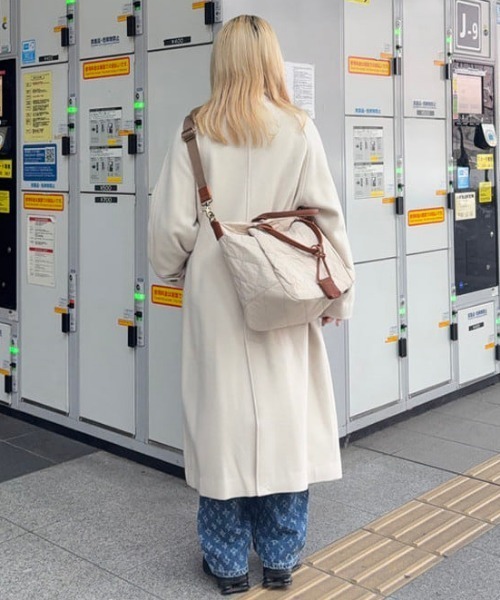 toleur(トーラ)の「【別注】toleur / ナイロン キルト バッグ(ショルダーバッグ・レディース・ナチュラル/ブラック・ONE SIZE)」の16枚目の写真