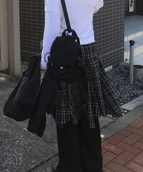 sevens（セブンズ）の「【sevens】SK　チェックフレアスカート（スカート・レディース・ブラック/ホワイト・FREE）」の21枚目の写真