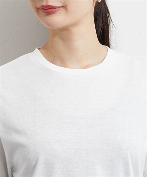 nissen（ニッセン）の「２点セット（透かし編みベスト＋半袖Ｔシャツ）（アンサンブル・レディース・サックスブルー/ブラック/ベージュ・M/L/LL）」の20枚目の写真