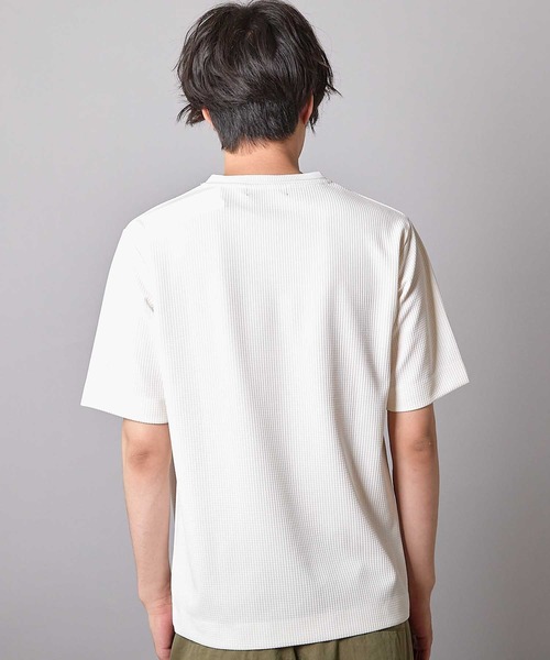 ジャガードストライプTシャツ セール】ジャガードストライプTシャツ（Tシャツ/カットソー