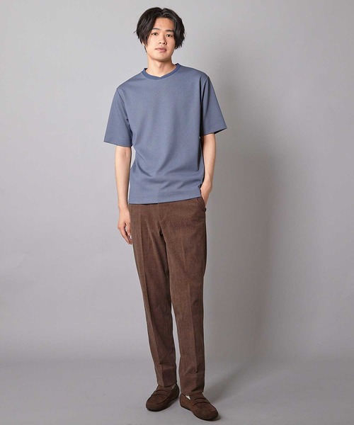 新作　salsation V-Tシャツ ダークブラウン　M 楽天市場】ロンT メンズ 長袖Tシャツ 長袖 Tシャツ 幾何学柄 V