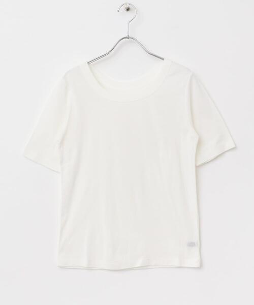 URBAN RESEARCH ROSSO WOMEN(アーバンリサーチ ロッソ)の「接触冷感強撚コットン2WAYカットソー(Tシャツ/カットソー・レディース・オフホワイト/グリーン系その他/ブラック・36/38)」の5枚目の写真
