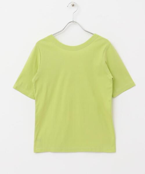 URBAN RESEARCH ROSSO WOMEN(アーバンリサーチ ロッソ)の「接触冷感強撚コットン2WAYカットソー(Tシャツ/カットソー・レディース・オフホワイト/グリーン系その他/ブラック・36/38)」の12枚目の写真