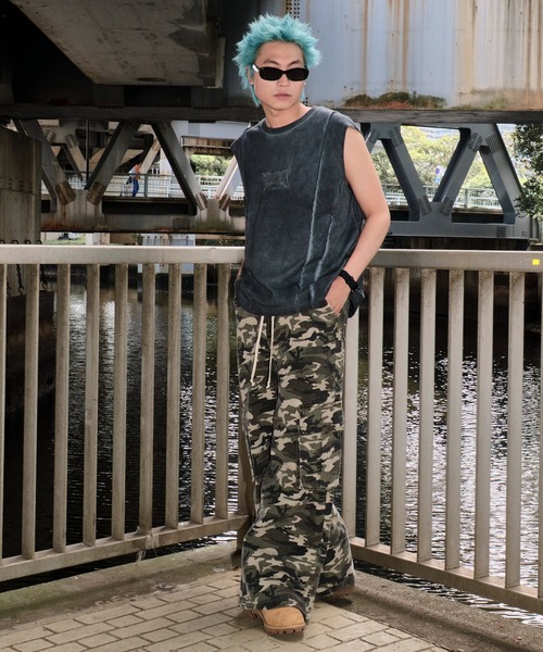 SHORT ROUND（ショートラウンド）の「SHORT ROUND/コールドダイスウィッチングロゴノースリーブ（Tシャツ/カットソー・メンズ・スミクロ/グレー・MEDIUM/LARGE）」の7枚目の写真