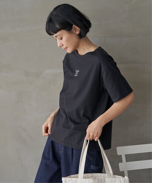 LBC(エルビーシー)の「ミニロゴ刺繍Tシャツ(Tシャツ/カットソー・レディース・ブラック/モカ/ブルー/グリーン/ホワイト・M/L)」の11枚目の写真