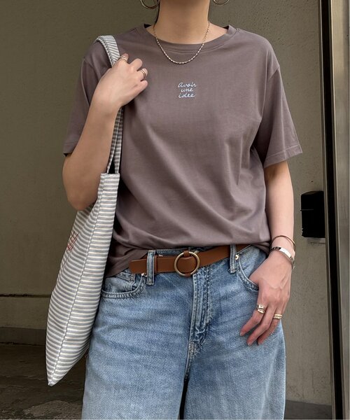 LBC(エルビーシー)の「ミニロゴ刺繍Tシャツ(Tシャツ/カットソー・レディース・ブラック/モカ/ブルー/グリーン/ホワイト・M/L)」の17枚目の写真