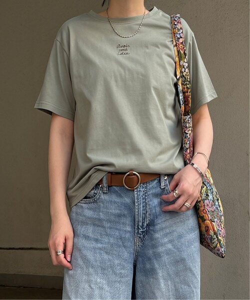LBC(エルビーシー)の「ミニロゴ刺繍Tシャツ(Tシャツ/カットソー・レディース・ブラック/モカ/ブルー/グリーン/ホワイト・M/L)」の8枚目の写真