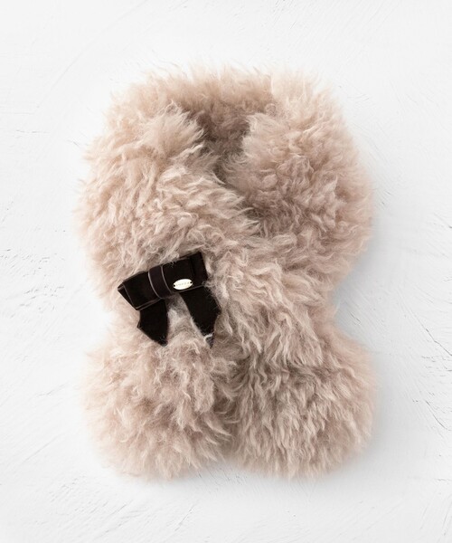 TOCCA（トッカ）の「VELVET RIBBON FURTIPPET ティペット（マフラー・レディース・ベージュ系/ブルー系・F）」の19枚目の写真
