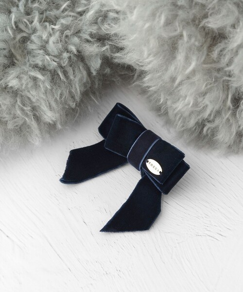 TOCCA（トッカ）の「VELVET RIBBON FURTIPPET ティペット（マフラー・レディース・ベージュ系/ブルー系・F）」の12枚目の写真