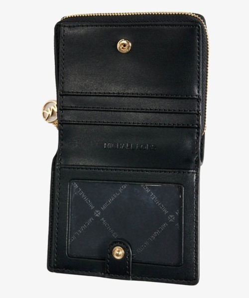 MICHAEL KORS(マイケルコース)の「JET SET TRAVEL ビルフォールド ジップアラウンド チャーム ウォレット ミディアム(財布・レディース・ブラック・FREE)」の5枚目の写真