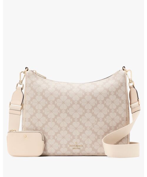 kate spade new york(ケイトスペード ニューヨーク)の「スペード フラワー ラージ クロスボディ(ショルダーバッグ・レディース・ベージュ・ONESIZE)」の1枚目の写真