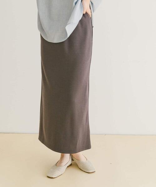 ITEMS URBANRESEARCH（アイテムズ アーバンリサーチ）の「ポンチストレートスカート（スカート・レディース・ミント/ホワイト系その他/チャコールグレー・FREE）」の19枚目の写真