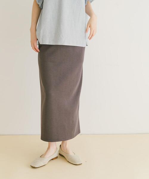 ITEMS URBANRESEARCH（アイテムズ アーバンリサーチ）の「ポンチストレートスカート（スカート・レディース・ミント/ホワイト系その他/チャコールグレー・FREE）」の20枚目の写真