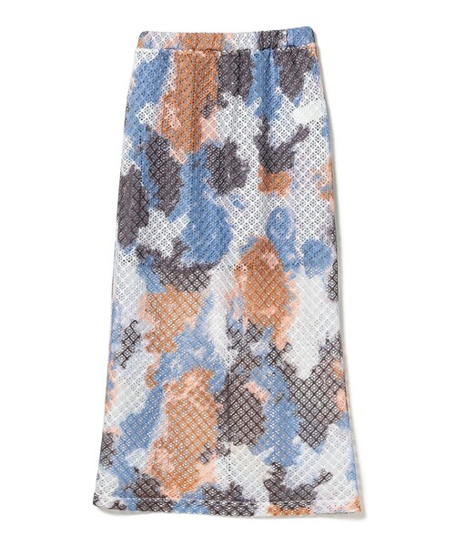 Ray BEAMS(レイビームス)の「プリント メッシュ タイト スカート(スカート・レディース・シルバー/ライトブルー・ONE SIZE)」の12枚目の写真