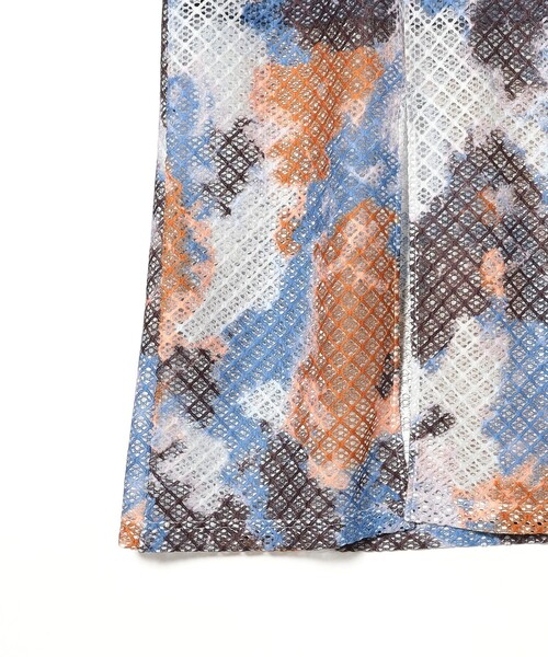 Ray BEAMS(レイビームス)の「プリント メッシュ タイト スカート(スカート・レディース・シルバー/ライトブルー・ONE SIZE)」の13枚目の写真