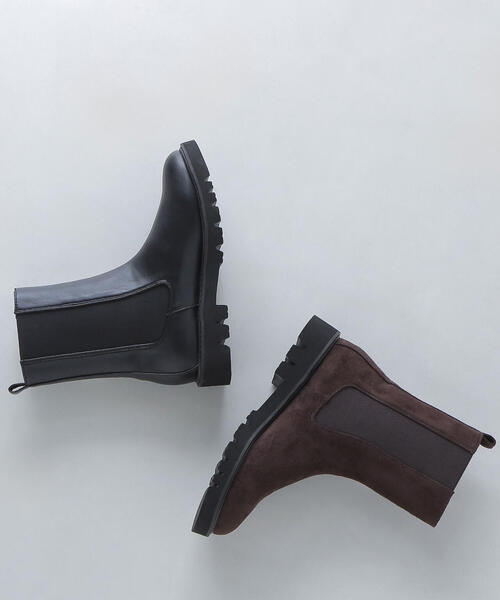 NATURAL BEAUTY BASIC(ナチュラルビューティーベーシック)の「◇【Oggi掲載】サイドゴアチェルシーブーツ(ブーツ・レディース・ダークブラウン/ブラック・SMALL/MEDIUM/LARGE)」の6枚目の写真