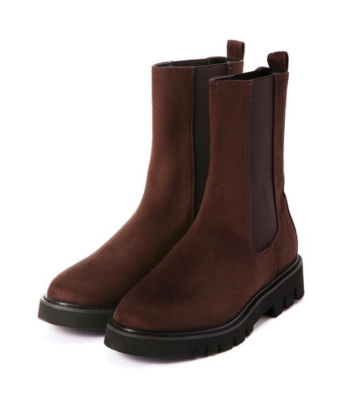 NATURAL BEAUTY BASIC(ナチュラルビューティーベーシック)の「◇【Oggi掲載】サイドゴアチェルシーブーツ(ブーツ・レディース・ダークブラウン/ブラック・SMALL/MEDIUM/LARGE)」の7枚目の写真