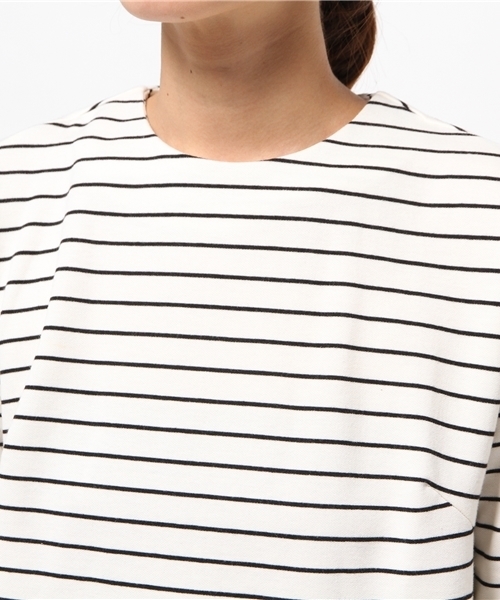koe（コエ）の「ボーダーポンチコクーンワンピース（ワンピース・レディース・杢グレー/アイボリー・MEDIUM/SMALL/LARGE）」の11枚目の写真