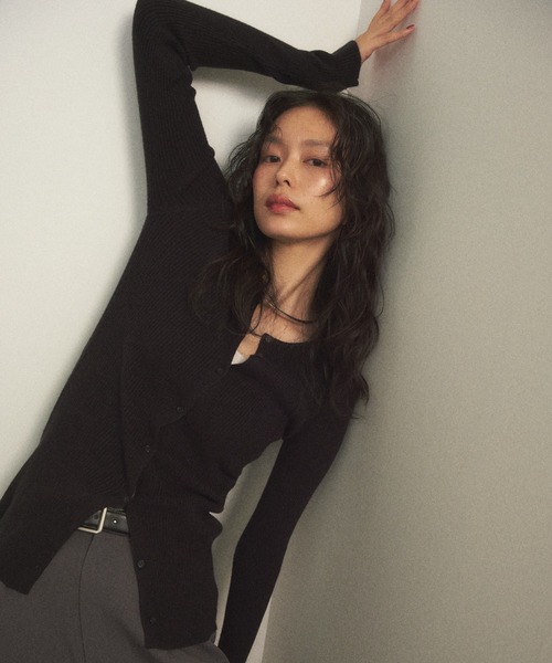 2WAYリブカーディガン（カーディガン/ボレロ）｜Shelly island