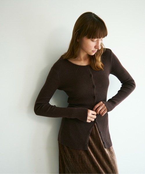 ぶりっじです！3/7まで 2WAYリブカーディガン（カーディガン/ボレロ）｜Shelly island