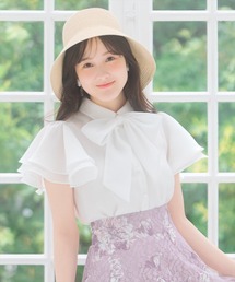 WILLSELECTION | フレアスリーブリボンタイブラウス(シャツ/ブラウス)